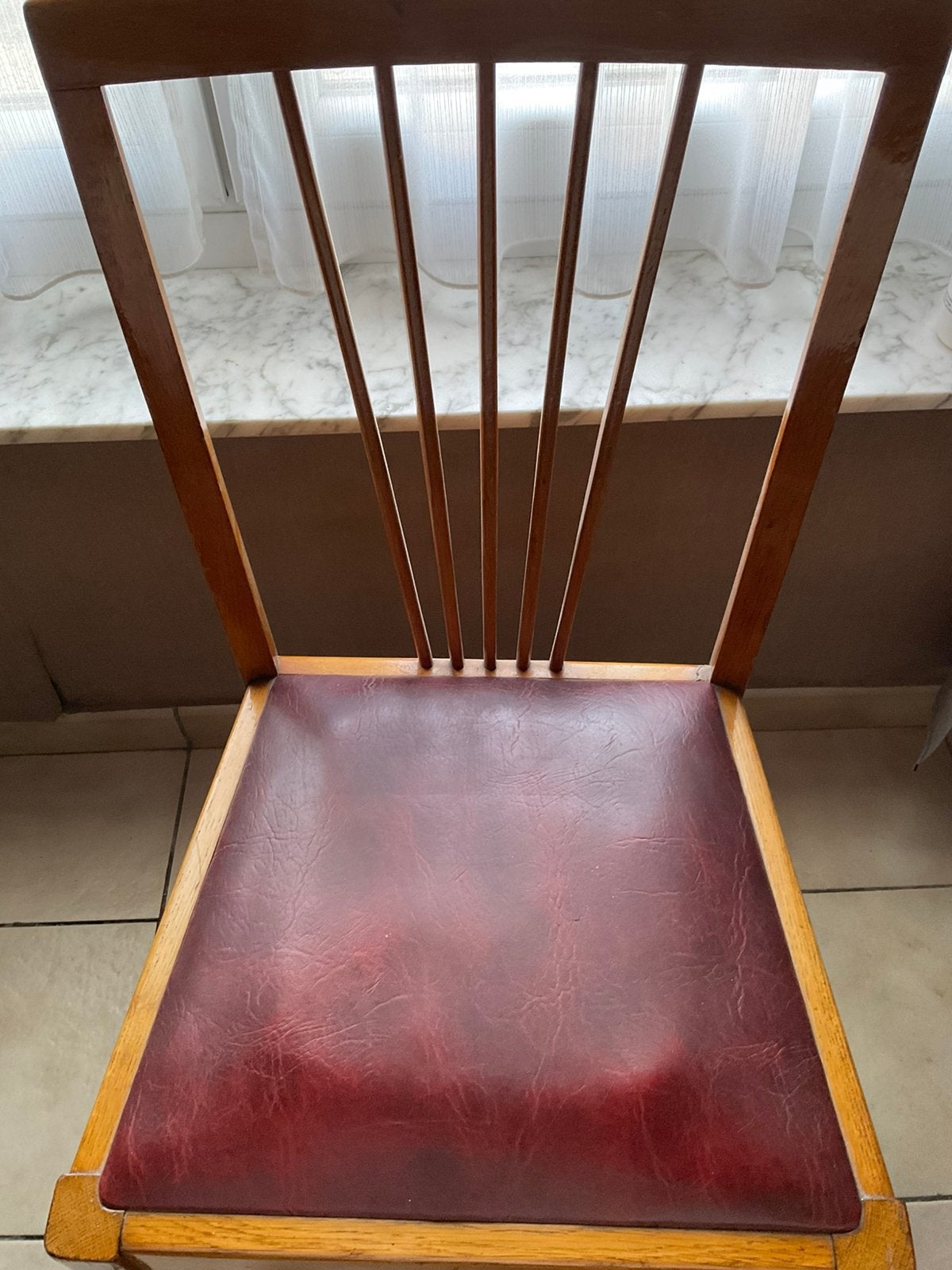 Zes stoelen, Huis en Inrichting, Ophalen, Gebruikt