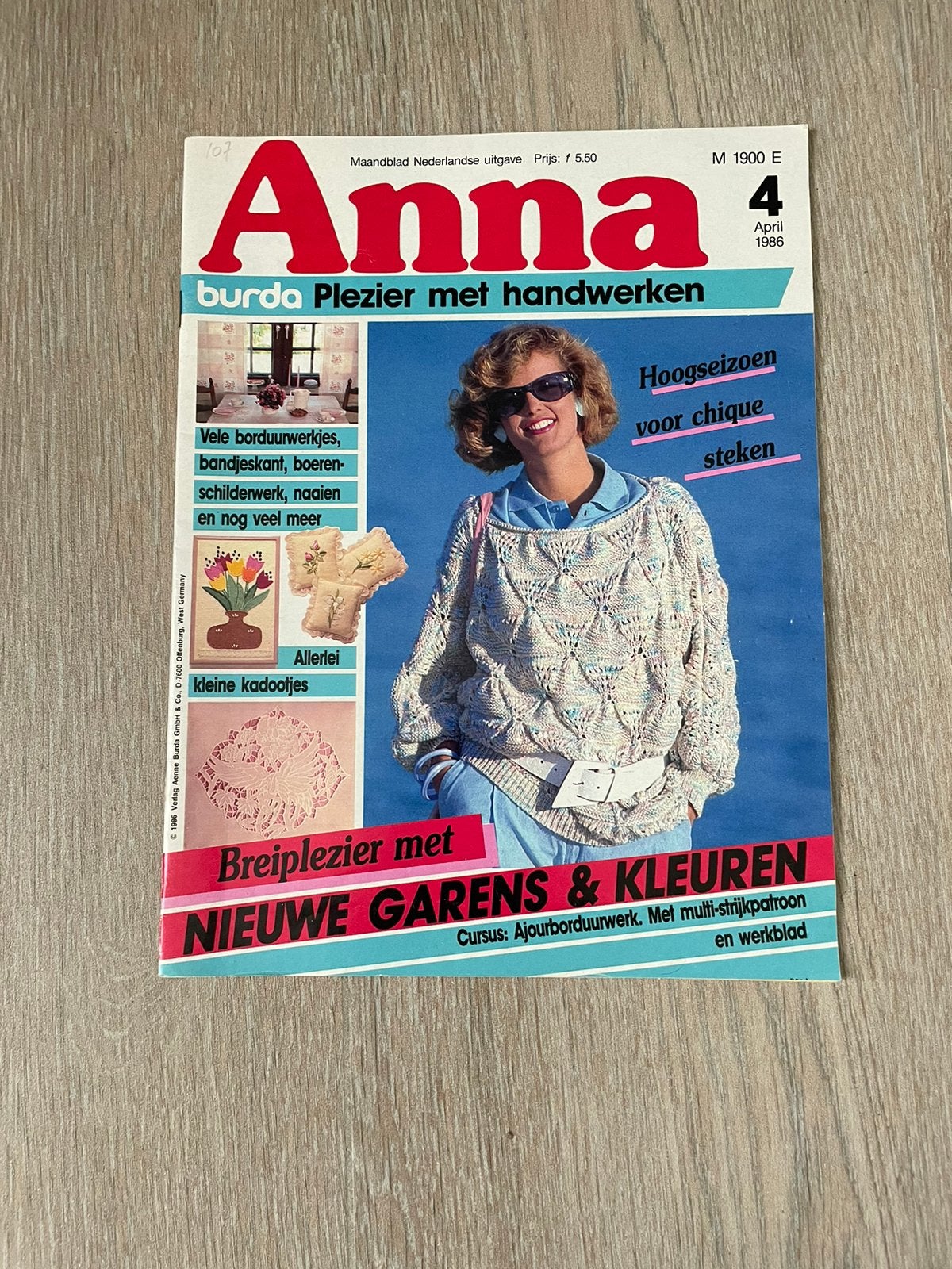 Handwerktijdschrift Anna 1986 met patronen ongebruikt, Hobby en Vrije tijd, Ophalen of Verzenden, Zo goed als nieuw, Breien of Haken