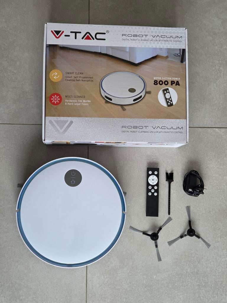 Aspirateur robot télécommandé V-TAC - blanc, Enlèvement ou Envoi, Aspirateur robot