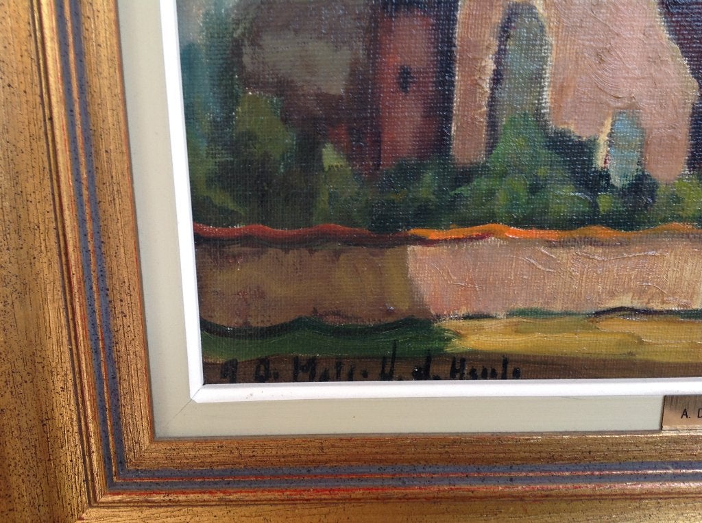 schilder, Antiquités & Art, Art | Peinture | Classique, Enlèvement, Signé, Paysage urbain / rural