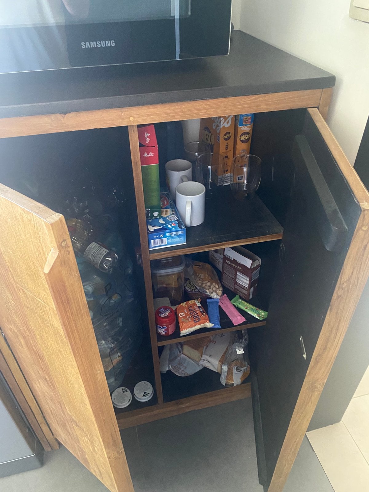 2 kasten hout, Ophalen, Gebruikt, Overige materialen