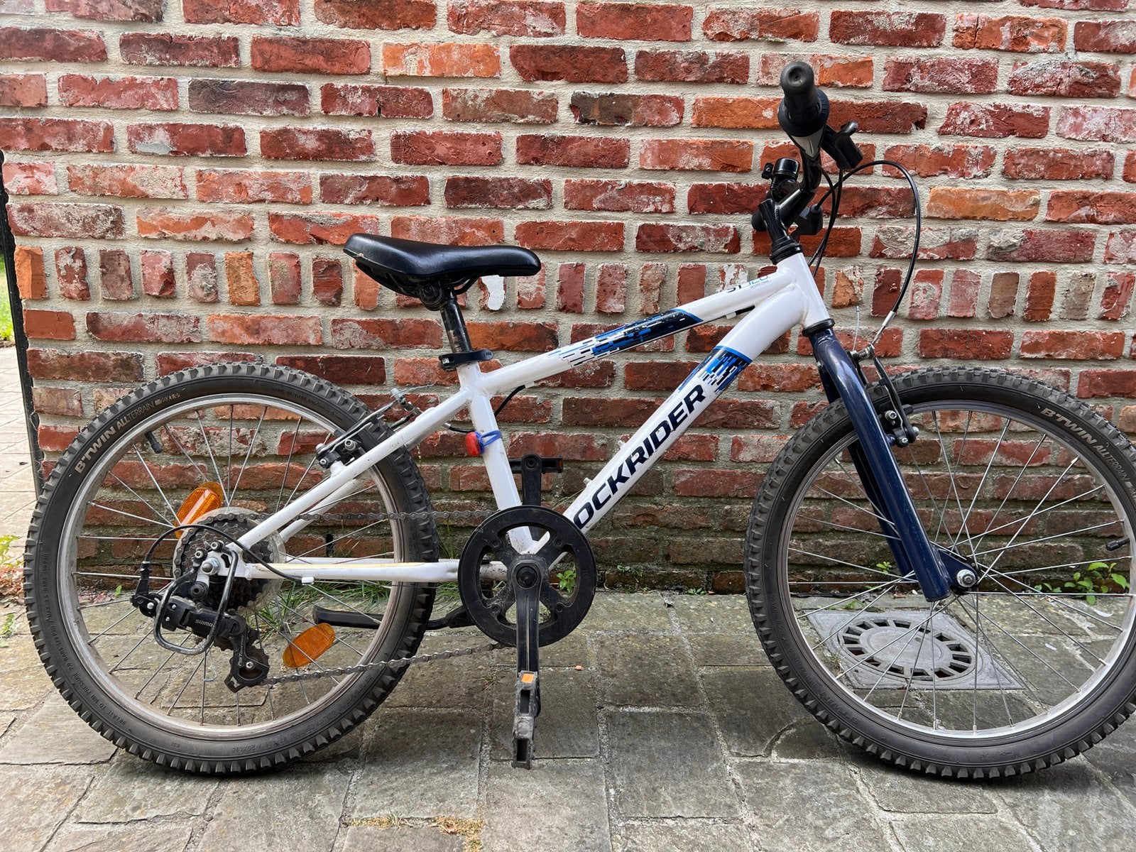 Kinder MTB Rockrider, Gebruikt, Velgrem, Geen vering, Ophalen