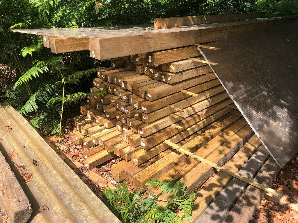 Tuinpalen, Ophalen, Nieuw, 180 tot 250 cm, Palen