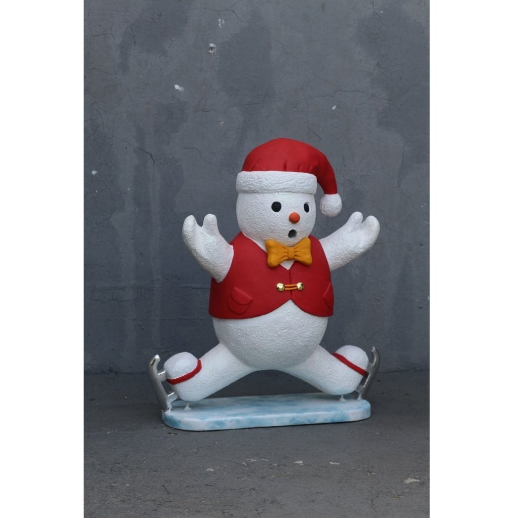 Snowboy patinant avec ruban — Bonhomme de neige 117 cm