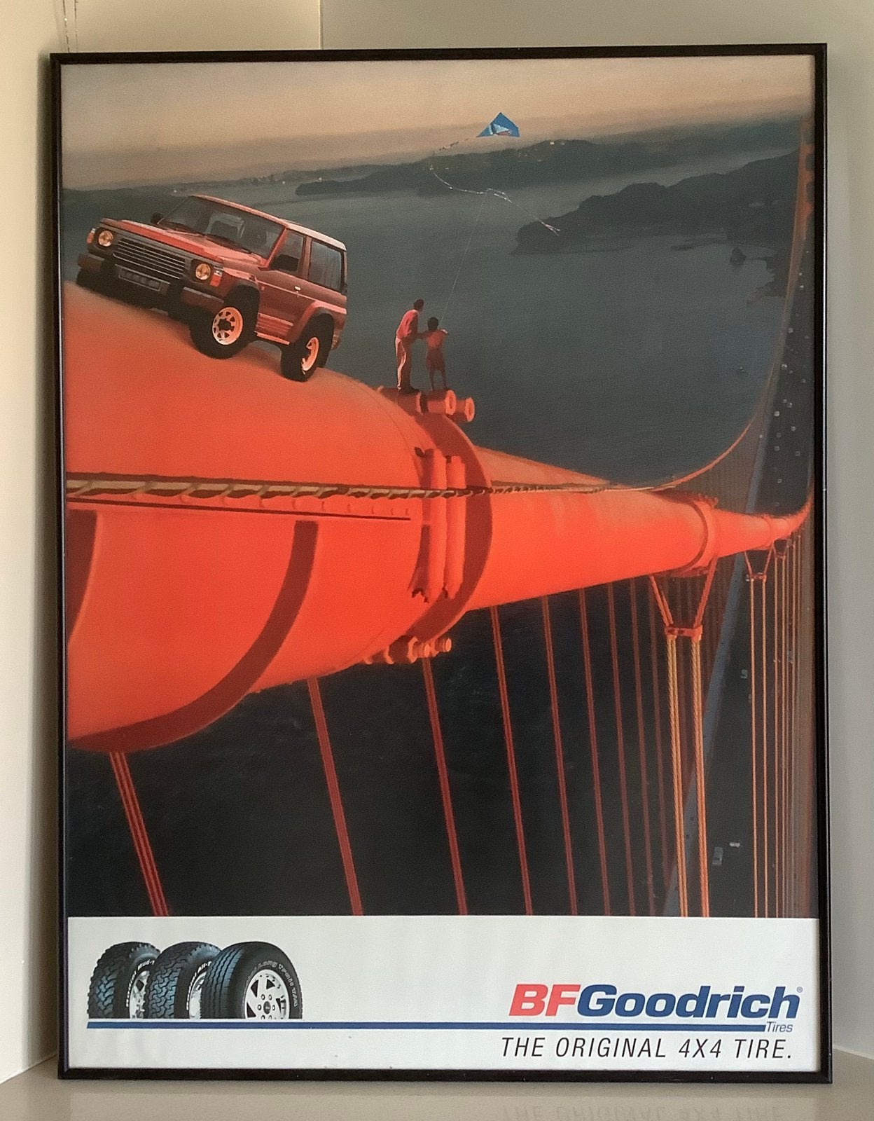 Vintage BFGoodrich 4x4 reclameposter jaren '80, Ophalen of Verzenden, Gebruikt, Reclamebord