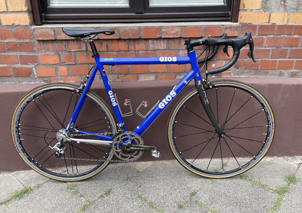 GIOS Torino A90 - Campagnolo Record/Shamal, Vélos & Vélomoteurs, Autres marques, 10 à 15 vitesses, Frein sur jante, Aluminium