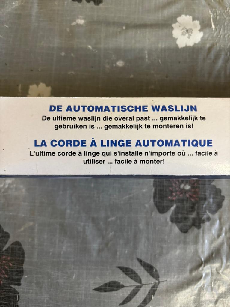Waslijn, Ophalen