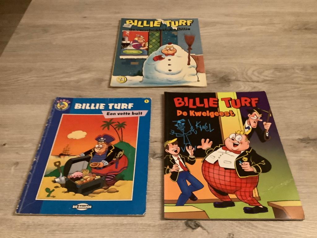 Billy Turf verschillende strips (1982-1994), Gelezen, Ophalen of Verzenden, Frank Richards, Meerdere stripboeken