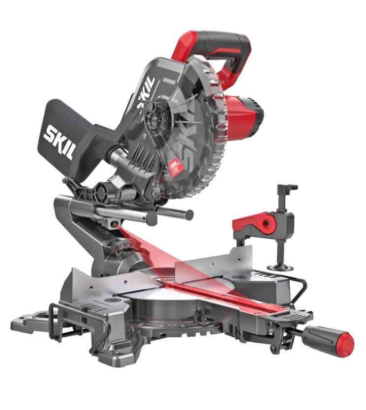 Skil zaagmachine + parkside onderstel, Doe-het-zelf en Bouw, Ophalen, Gebruikt, Afkortzaag, 30 tot 70 mm