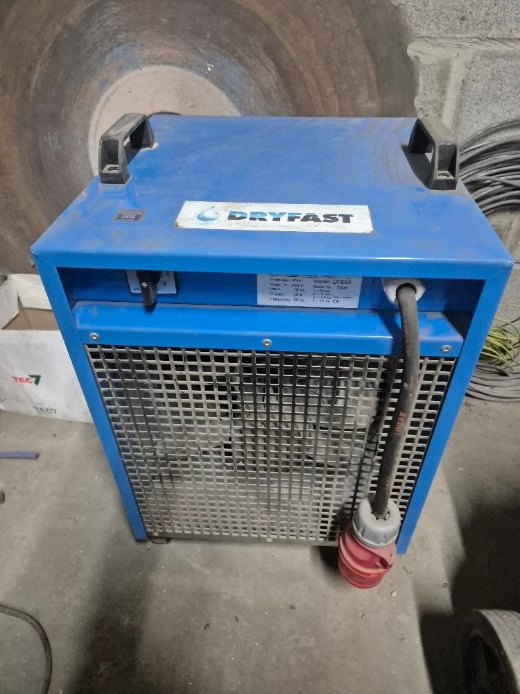 DRYFAST Bouwkachel / Bouwdroger 18KW, Bricolage & Construction, Enlèvement, Comme neuf, Ventilateur