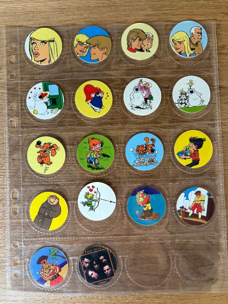 Skippies (1995) 18 flippo's, Verzamelen, Flippo's, Verzameling, Ophalen of Verzenden