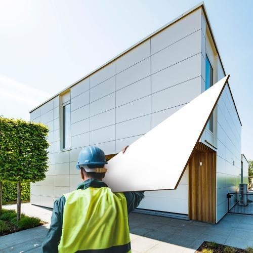 Lot Rockpanel Collours gris signal RAL7004 8x1200x3050, Bricolage & Construction, Plaques & Panneaux, Neuf, HPL, Moins de 20 mm