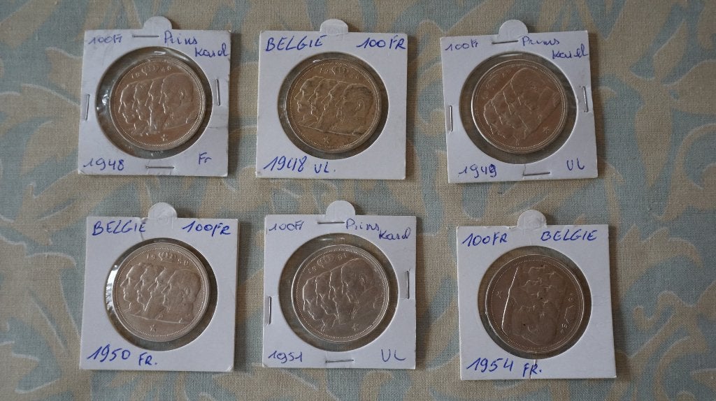 Argent 100 FR, type 4 Rois, Envoi, Argent, Série, Argent
