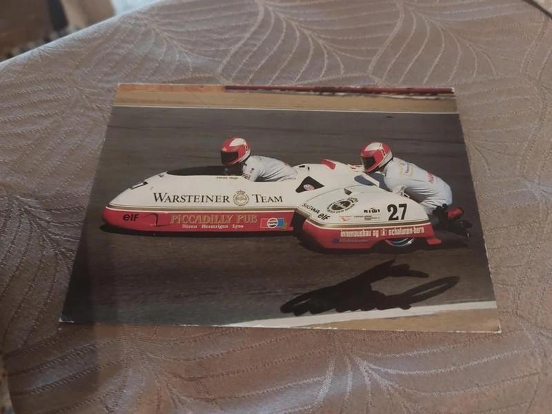 Fotokaart : Warsteiner Side-Car Team 1990, Ophalen of Verzenden, Gebruikt, Poster, Plaatje of Sticker