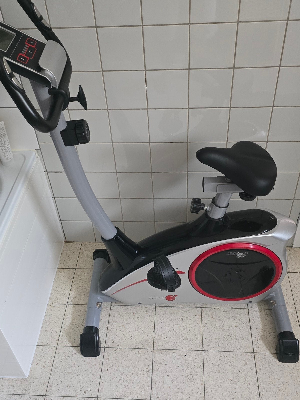 Christopeit sport fietsapparatuur. Zwart en grijs., Ophalen, Overige materialen, Zo goed als nieuw, Benen