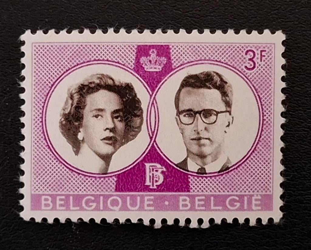 België: OBP 1170-cu ** Koninklijk huwelijk 1960., Postzegels en Munten, Koninklijk huis, Frankeerzegel, Ophalen of Verzenden, Zonder stempel