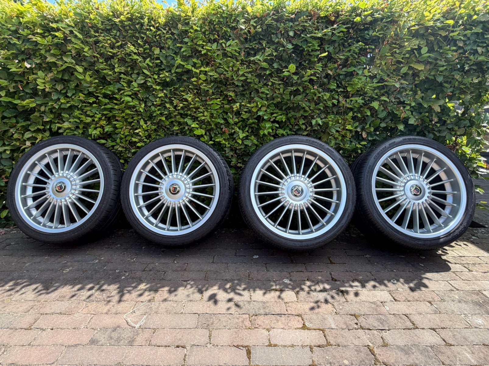Originele 18 inch Alpina velgen breedset - E46 5x120, Auto-onderdelen, Banden en Velgen, Ophalen, 18 inch, Gebruikt, 255 mm