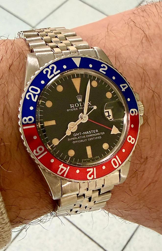 Rolex gmt pepsi 1675 full set, Bijoux, Sacs & Beauté, Montres | Femmes, Enlèvement ou Envoi, Comme neuf, Rolex