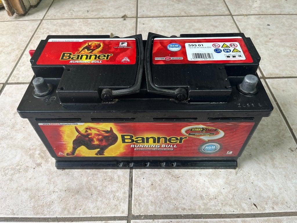 batterij 95 Ah, Ophalen, Gebruikt
