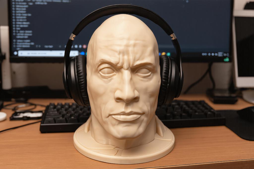 Dwayne Johnson / The Rock headset stand, Ophalen, Nieuw