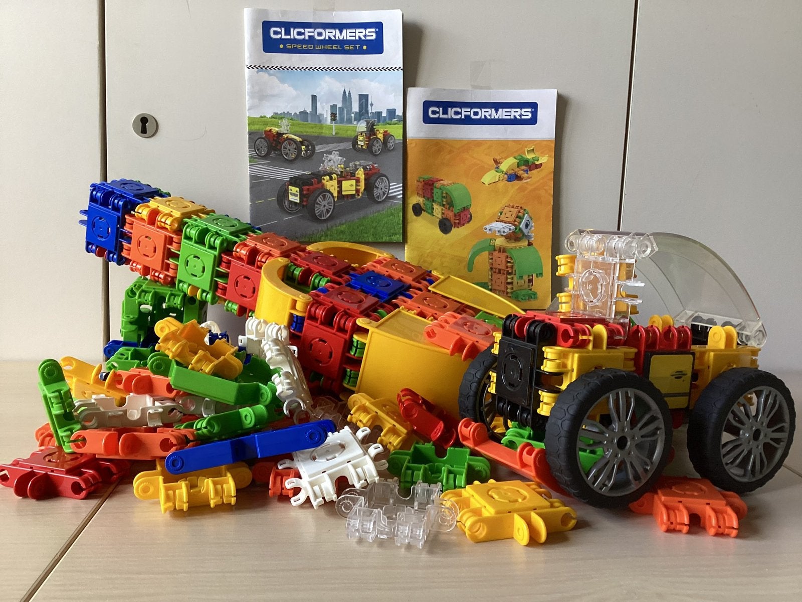 2 grote Clicformers bouwsets – Speed Wheel Set, Kinderen en Baby's, Ophalen of Verzenden, Gebruikt