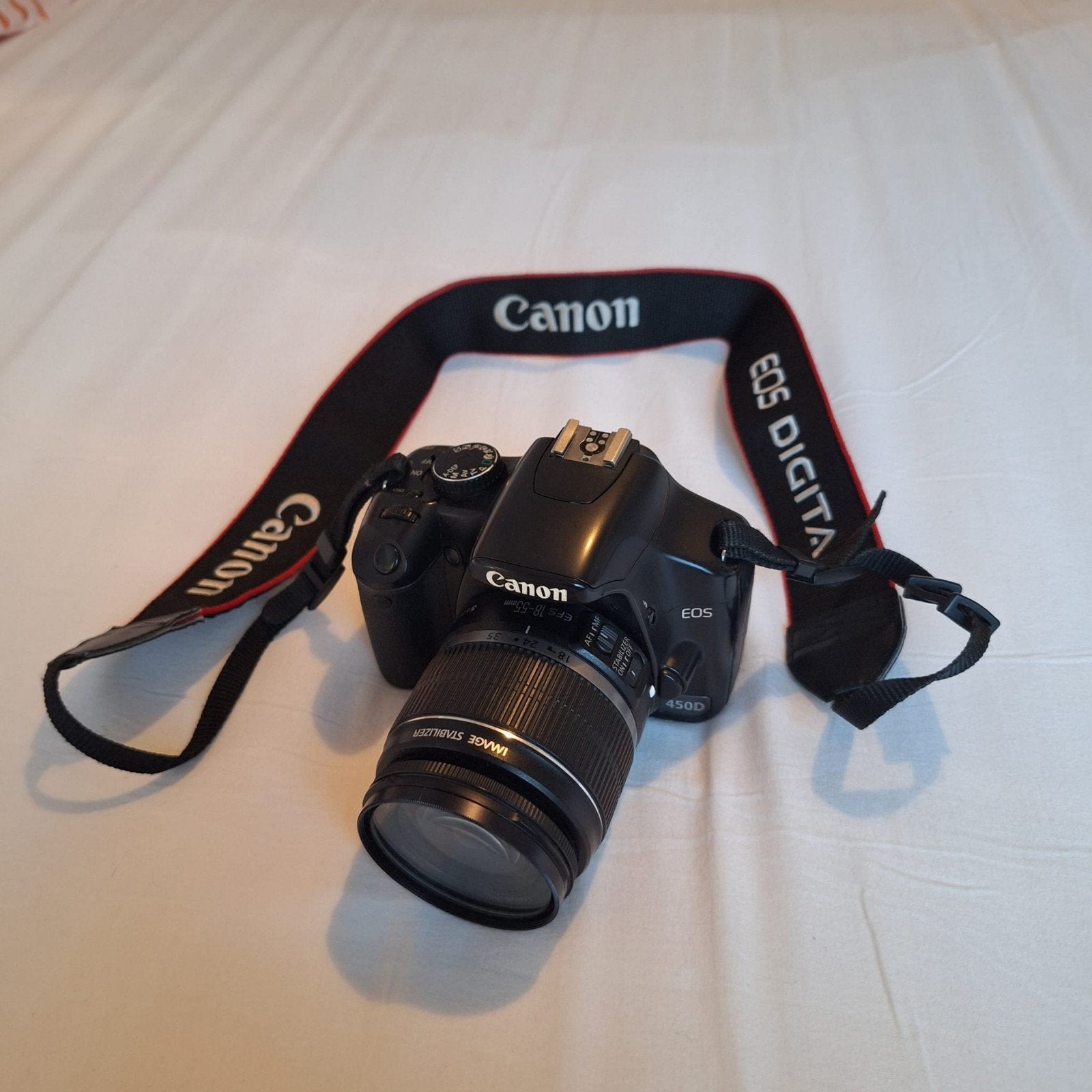 Canon camera met statief en draagtasje, Enlèvement, Chargeur, Canon