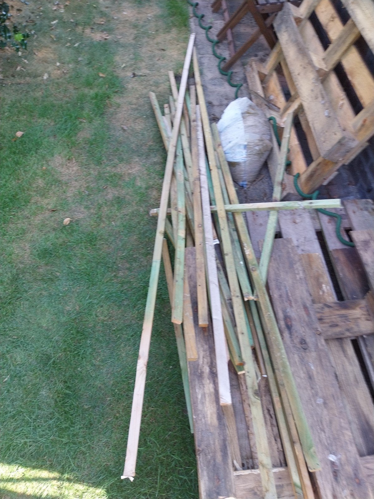 panlatten gratis af te halen, Tuin en Terras, Ophalen, Gebruikt, 180 tot 250 cm, Overige typen