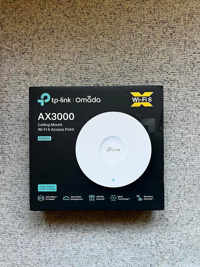 Wi-Fi Access Point (PoE ) TP-Link Omada AX3000, Ophalen of Verzenden, Zo goed als nieuw