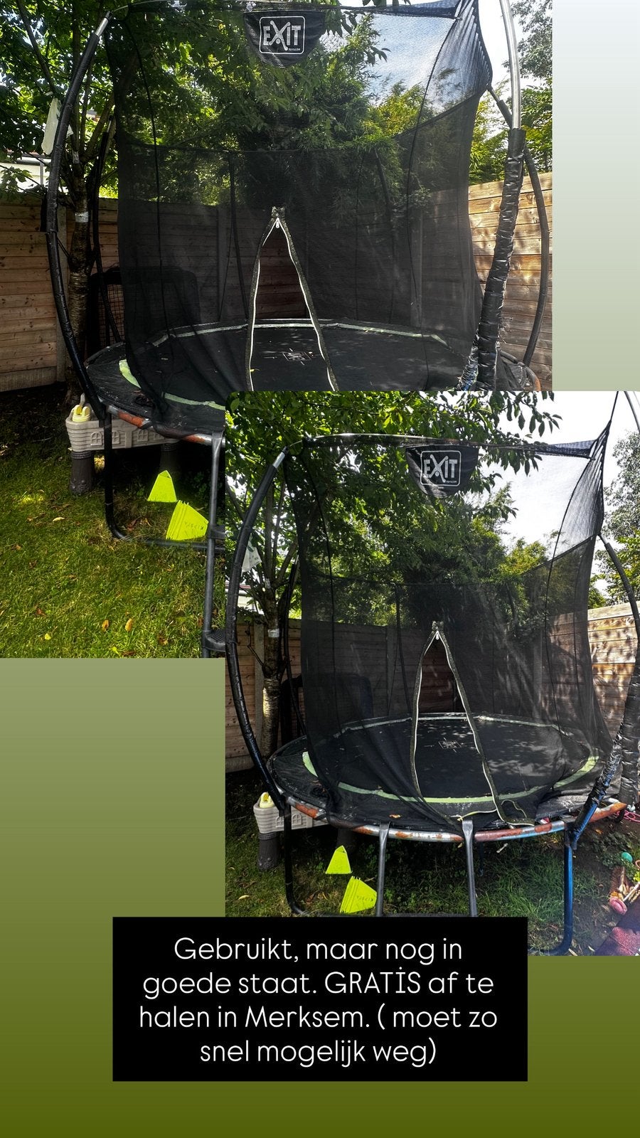 Trampolines, Ophalen, Gebruikt