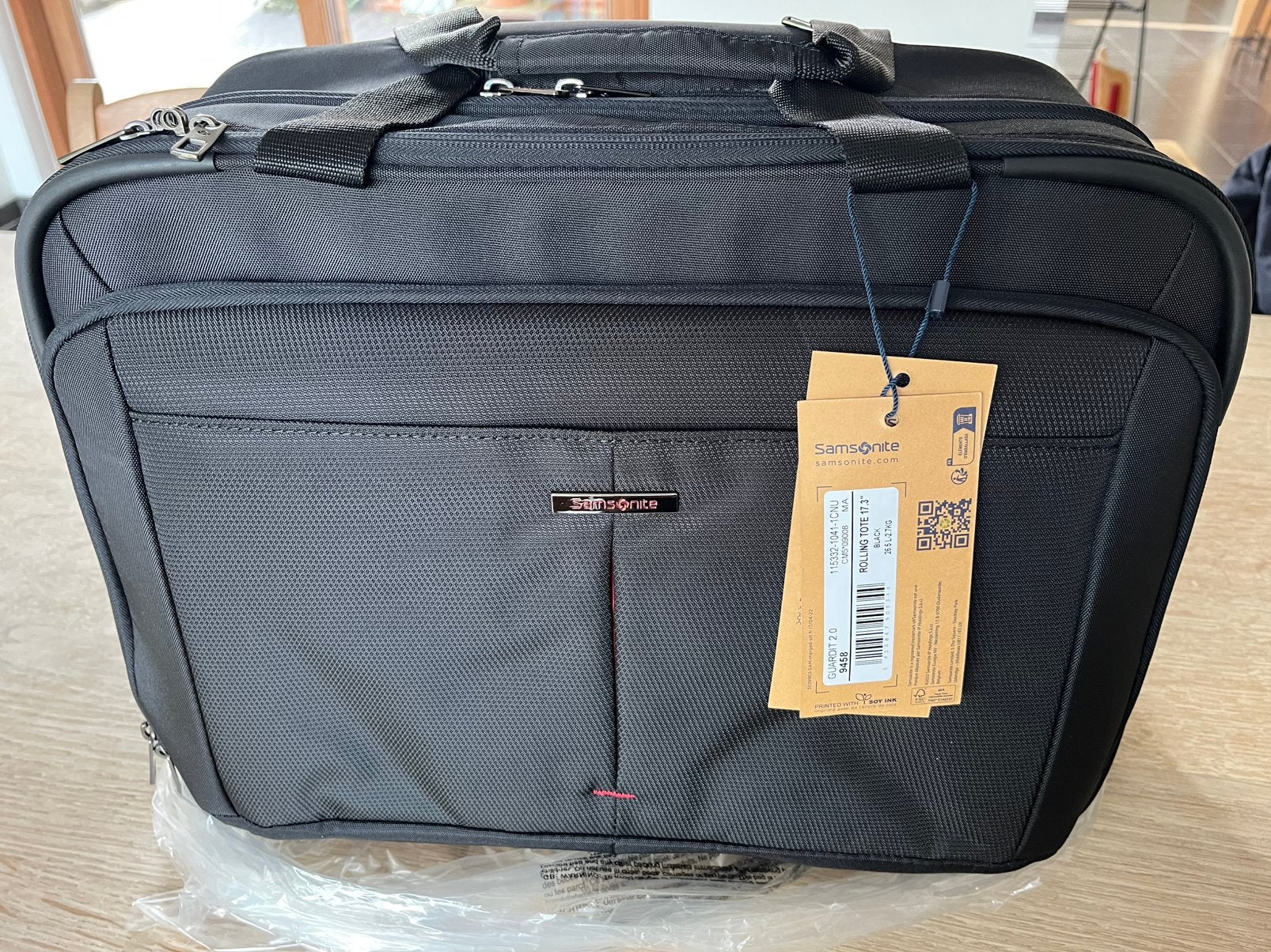Samsonite rolling tote laptoptrolley Nieuw, 60 tot 70 cm, Uitschuifbare handgreep, Nieuw, Ophalen of Verzenden