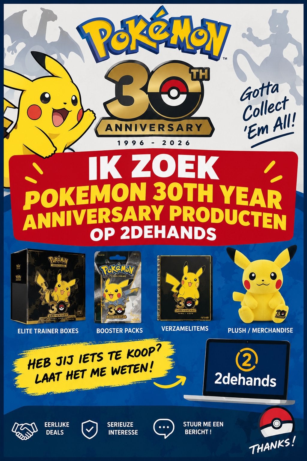 Op zoek naar 30th producten. Direct en cash!, Tickets & Billets