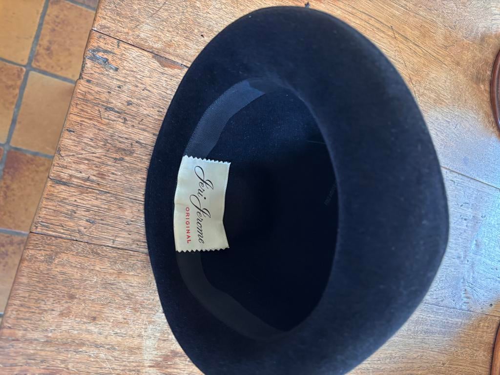 Chapeau Vintage "Jeri Jerome  - Haute Mode - comme Neuf, Ophalen of Verzenden, Zo goed als nieuw