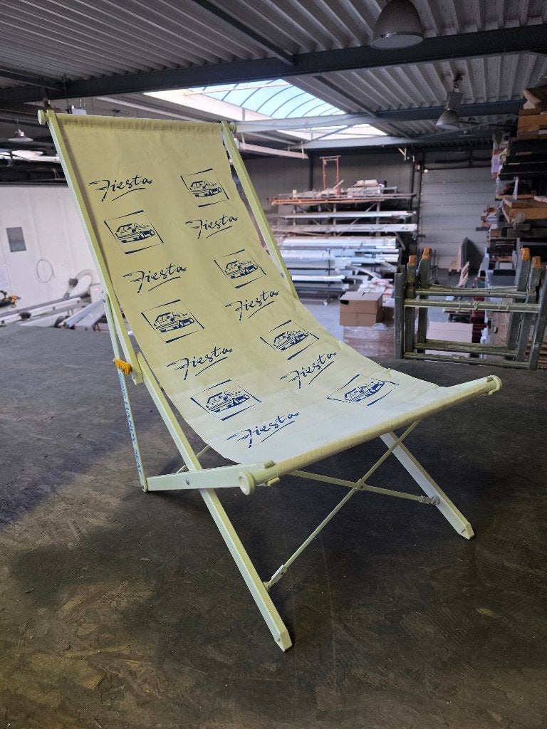 Vintage Ford Fiesta promo strandstoel  jaren ‘80, Ophalen, Zo goed als nieuw, Inklapbaar