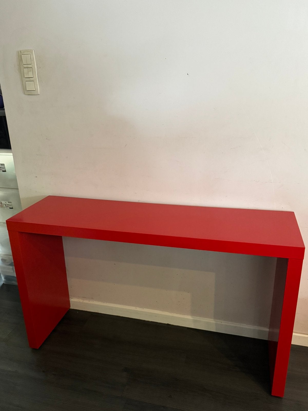 Tafel / kast ikea rood, Huis en Inrichting, Kasten | Overige, Ophalen, Gebruikt