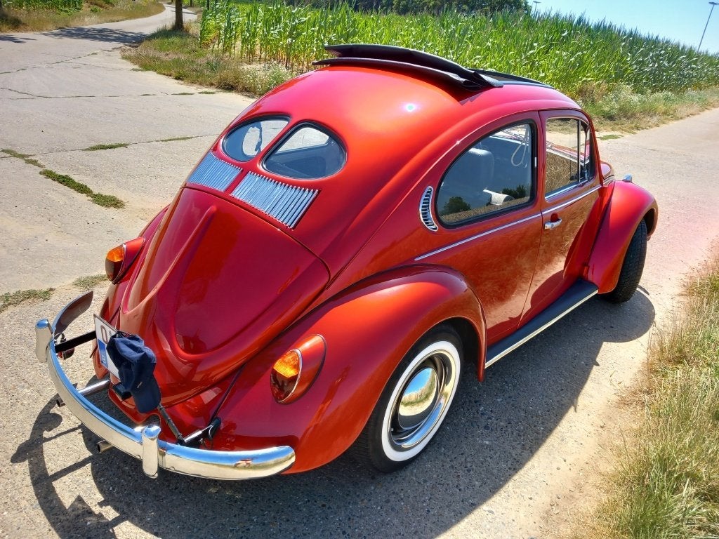 Voiture ancienne Volkswagen Beetle 1984, Rouge, Achat, Toit panoramique, 2 portes