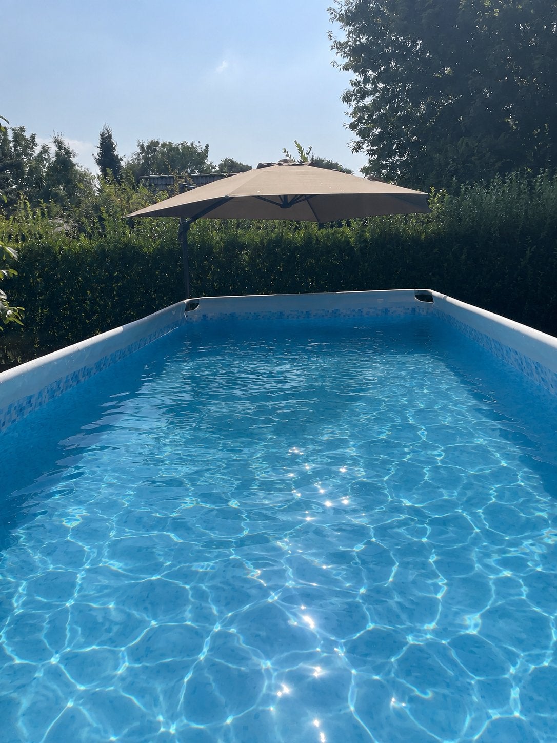 Intex zwembad (4,88m x 2,44m), Tuin en Terras, Ophalen, Zo goed als nieuw