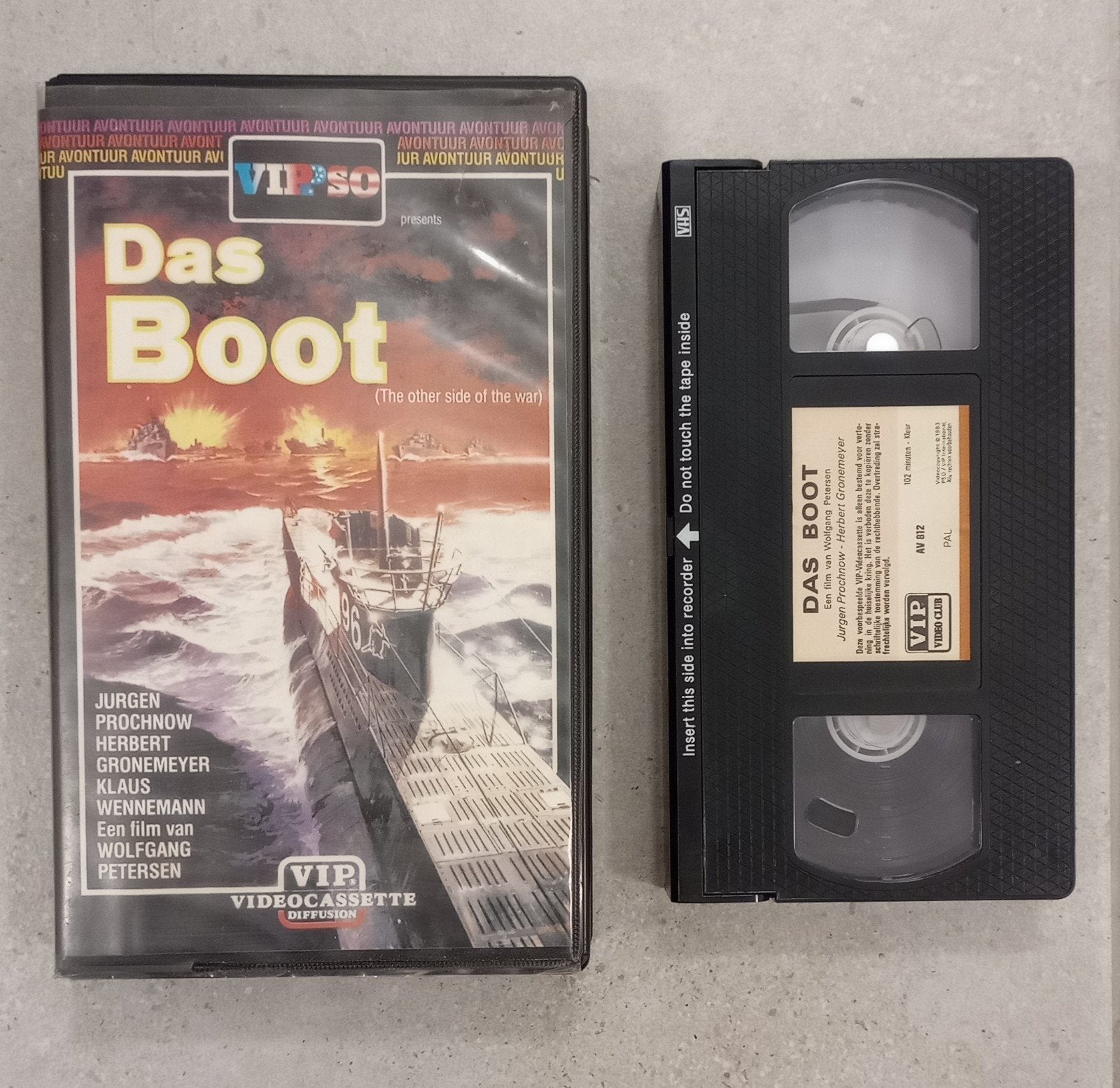 Das Boot. Vhs Dutch ex-rental ex videotheek., Ophalen of Verzenden, VHS, Ex-rental