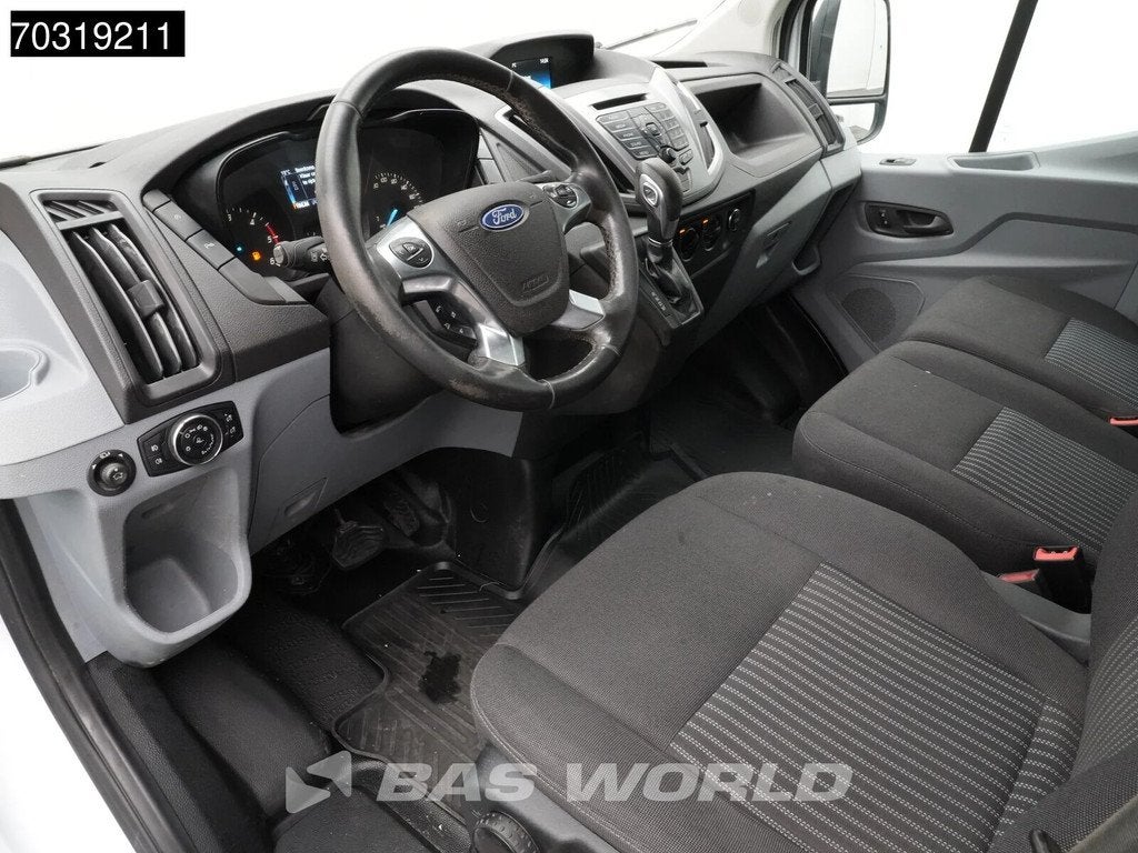 Ford Transit 130pk Automaat 2x Schuifdeur L3H2 Trekhaak Airc, Auto's, Bestelwagens en Lichte vracht, Automaat, Stof, 4 cilinders