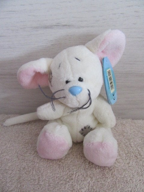 Knuffel : kleine muis Tiny - Blue Nose - nieuw - knuffelbeer, Ophalen of Verzenden, Nieuw, Stoffen beer, Me To You