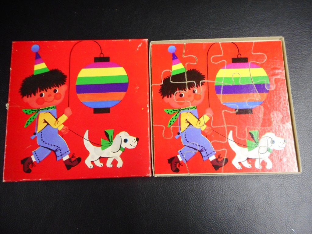 vintage puzzels jaren '70, Ophalen of Verzenden, Gebruikt