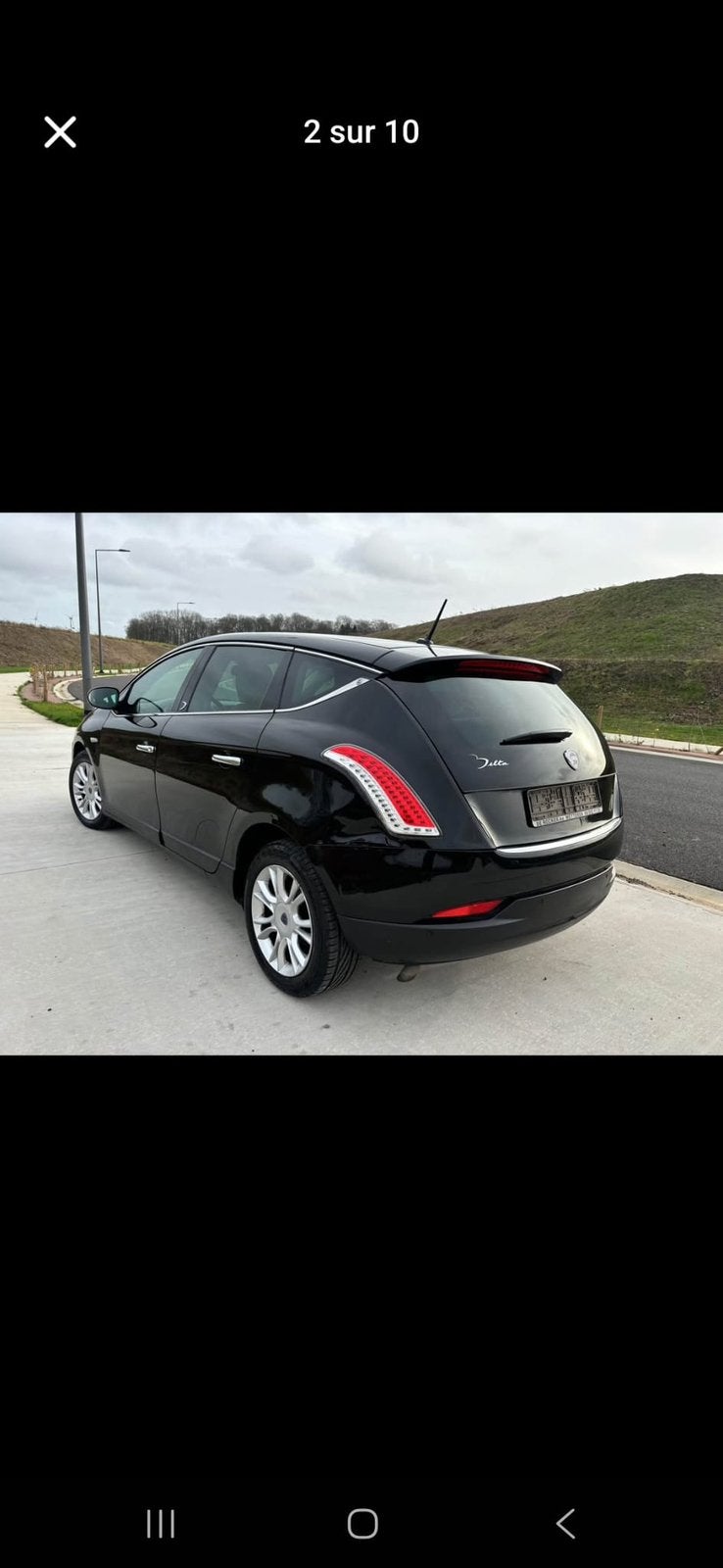 Lancia delta 1.6D 2012, Auto's, Lancia, 4 cilinders, Zwart, Bedrijf, 5 deurs