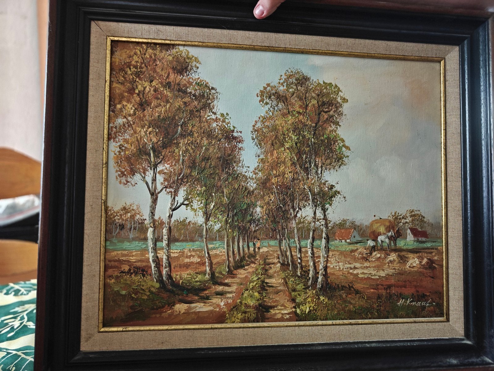 Schilderij Knauf, Ophalen