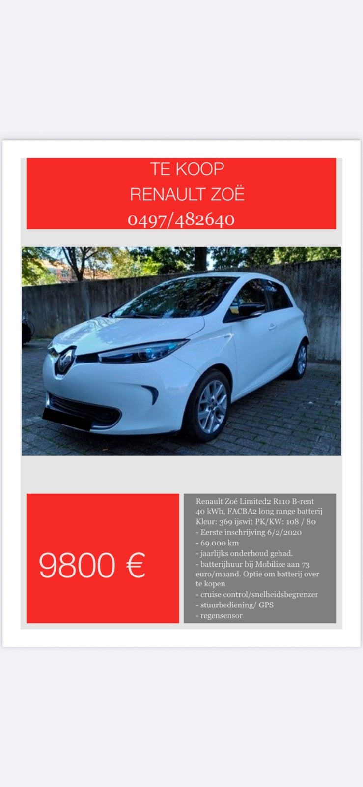 Renault, Zoë, Autos, Achat, Noir, 5 portes, Automatique