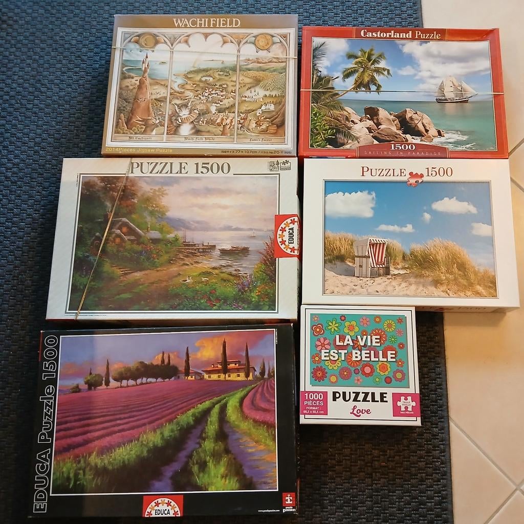 Faire offre puzzles de 100 à 6000 pieces, Hobby & Loisirs créatifs, Enlèvement, Utilisé, Puzzle