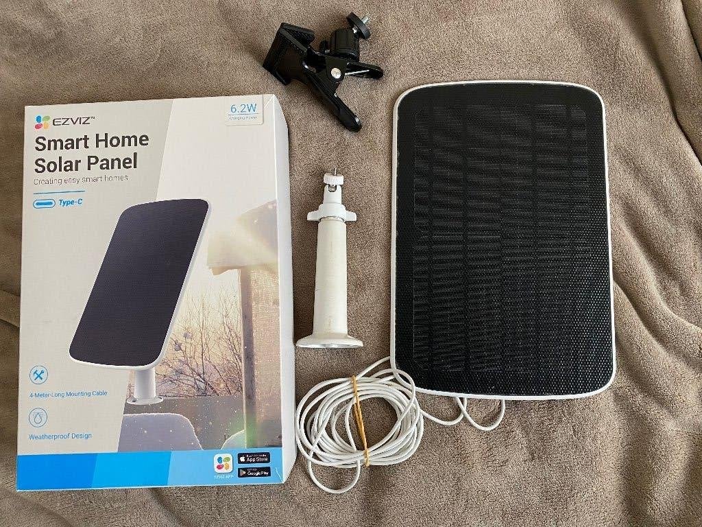 Ezviz-zonnepanelen van 6,2 W en een CB3- EB3-camera 4,2 W, Doe-het-zelf en Bouw, Ophalen, Zo goed als nieuw, Paneel