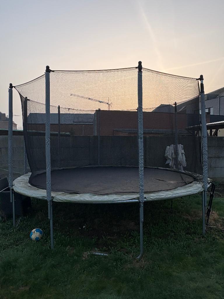 Trampoline 4m te koop, Ophalen, Gebruikt