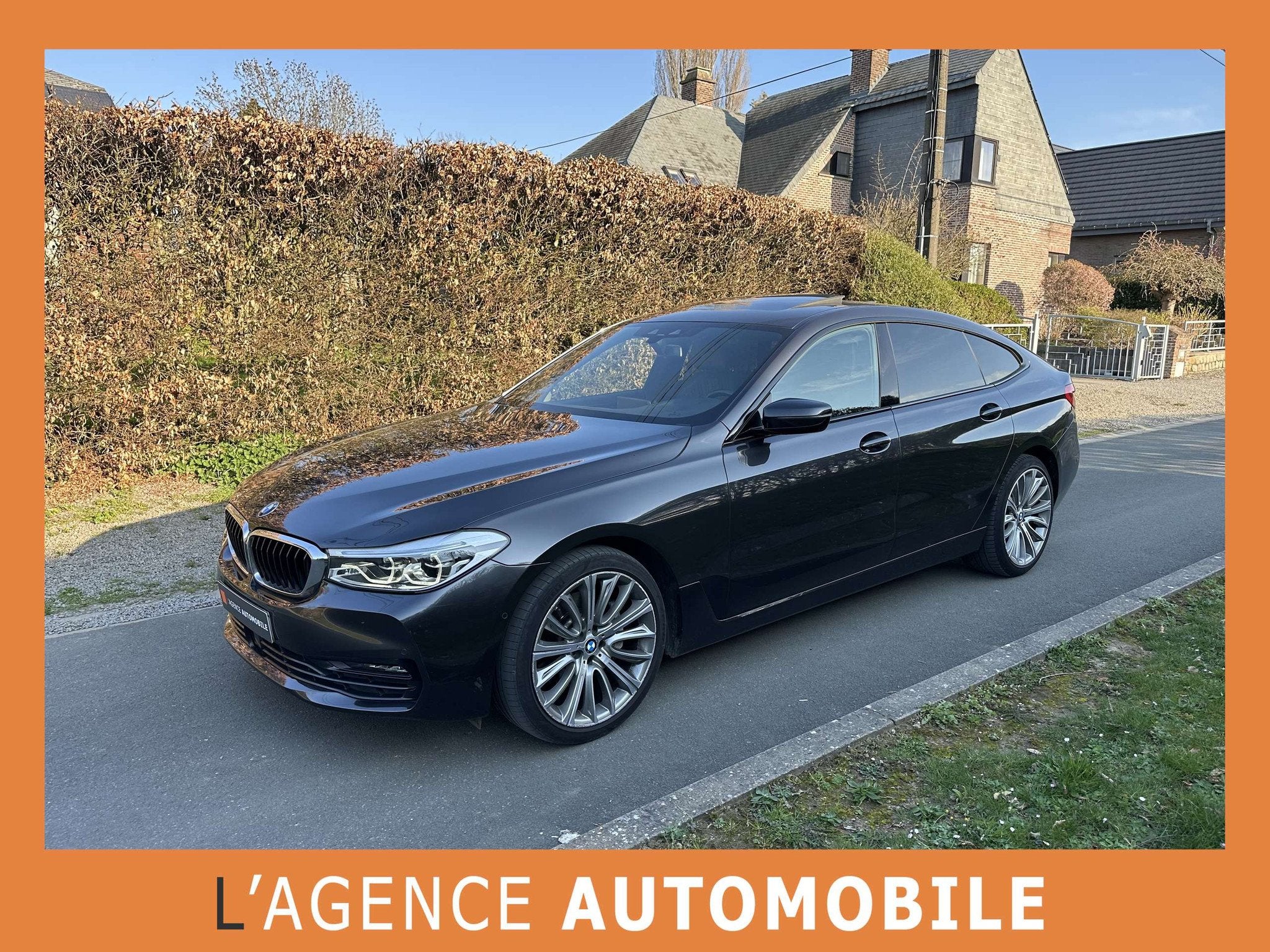 BMW 620 Gran Turismo 620 dA - GARANTIE 12M - 4a (bj 2020), Auto's, BMW, Automaat, 4 cilinders, Zwart, Leder