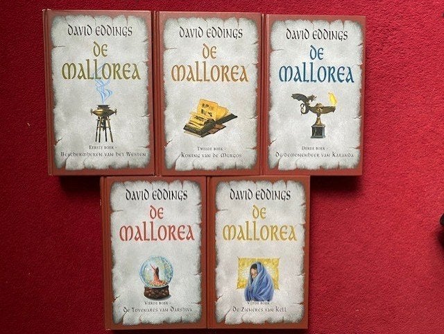 DAVID EDDINGS DE KRONIEKEN VAN MALLOREA DE COMPLETE SERIE IN, Enlèvement ou Envoi