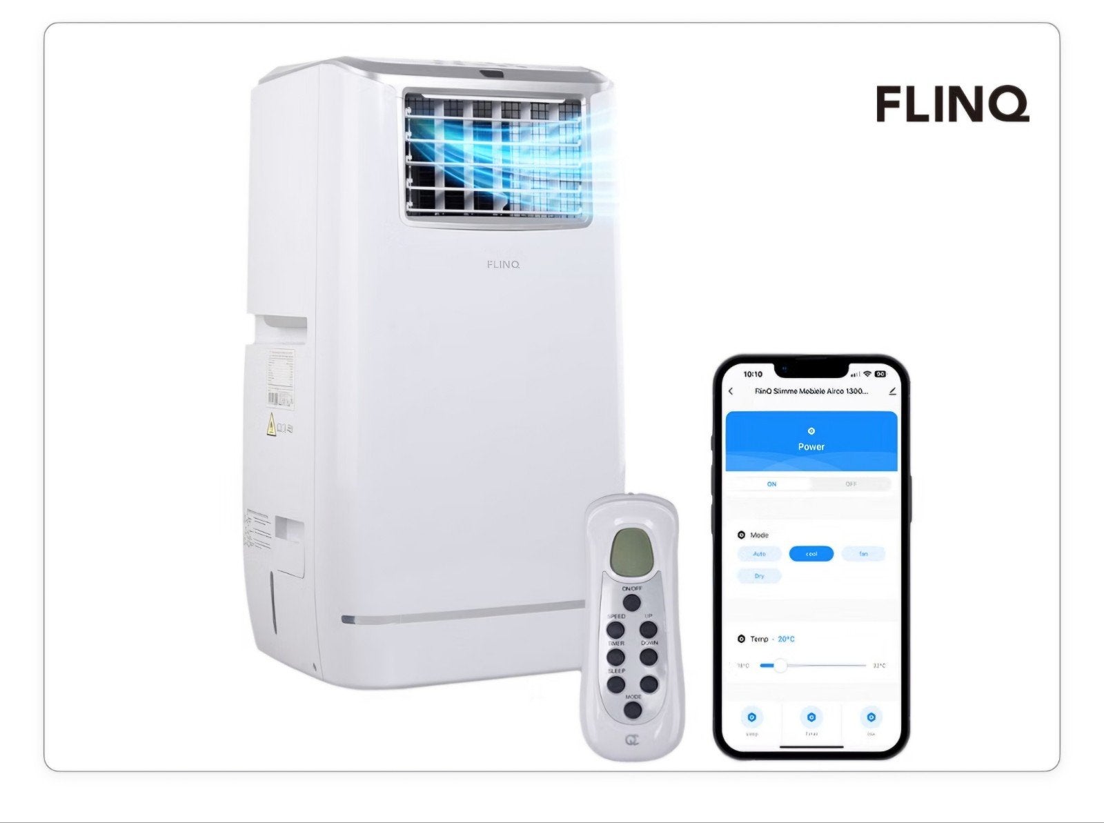 Flinq Airco  13000BTU, Ophalen, Zo goed als nieuw, Mobiele airco, Ventileren
