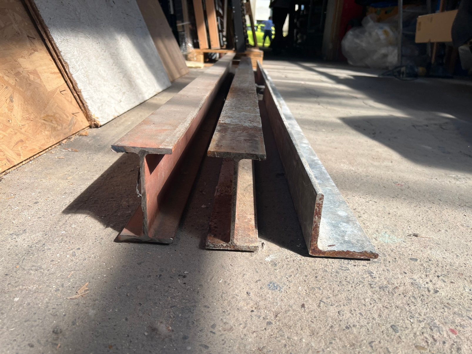 Stalen trap en profielen - op te halen in Gent, Doe-het-zelf en Bouw, Metalen, Zo goed als nieuw, IJzer, Ophalen